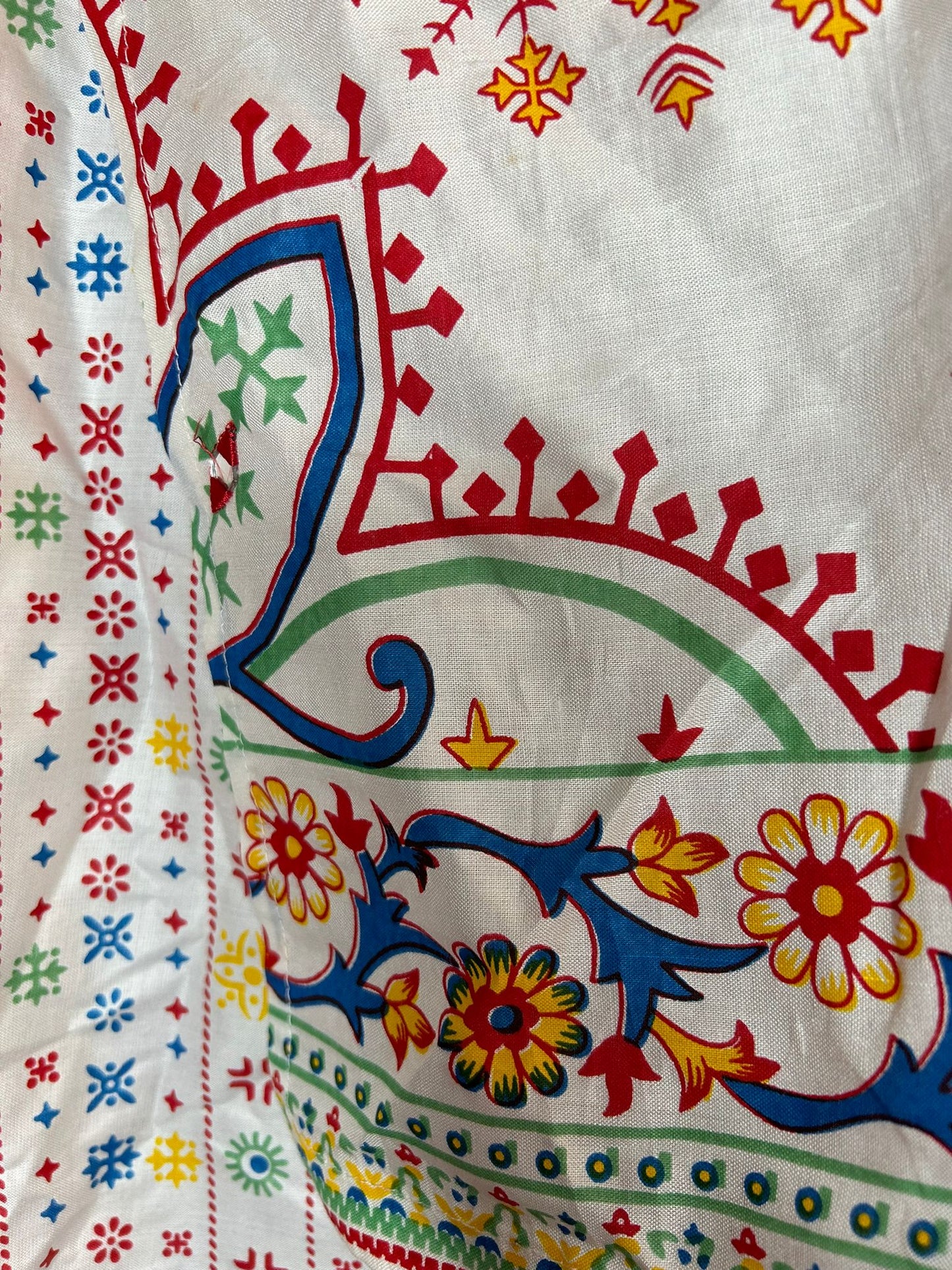 White/Multicoloured Cotton Shalwar Kameez
