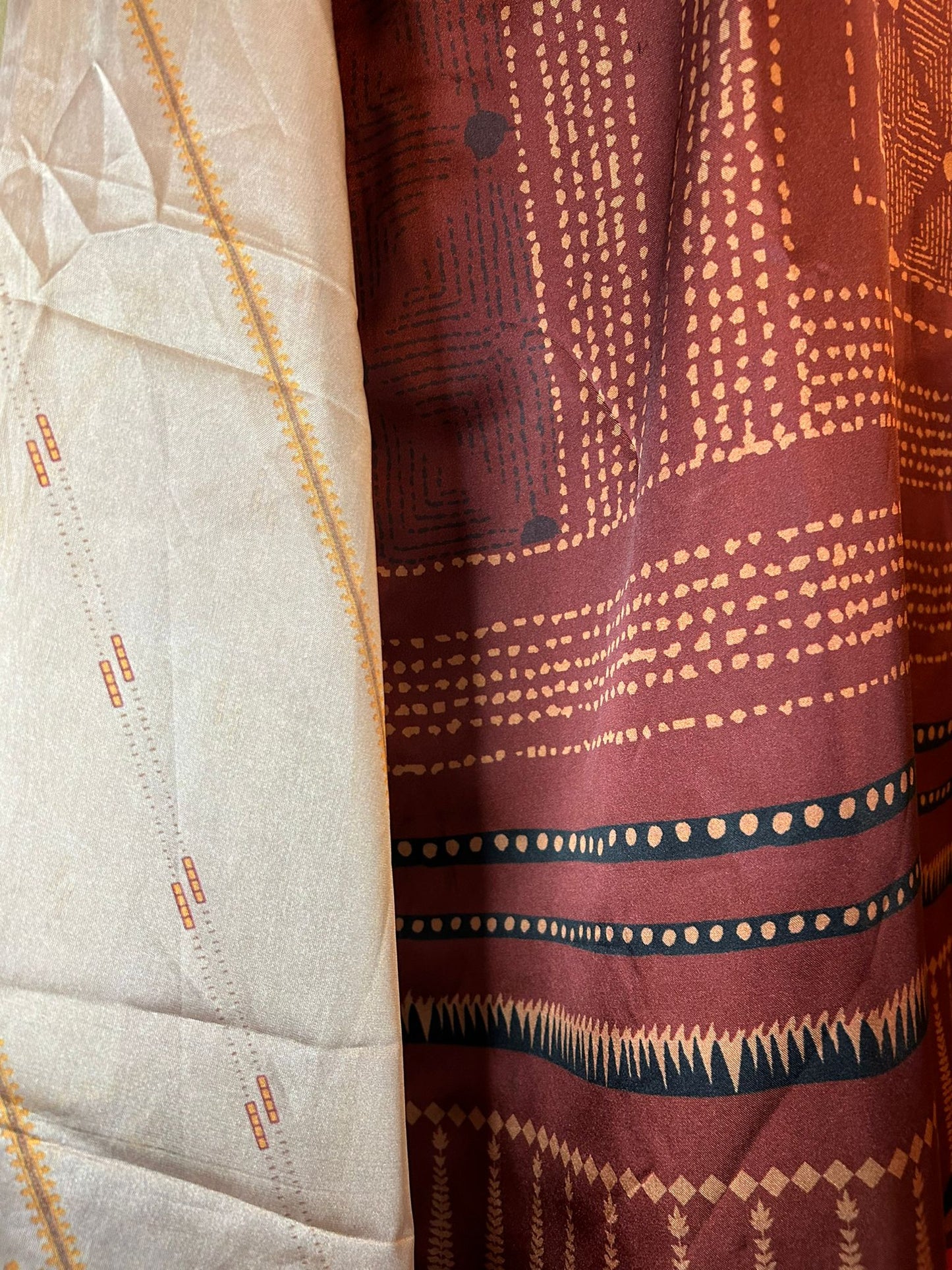Brown Sana Safinaz Silk Shalwar Kameez